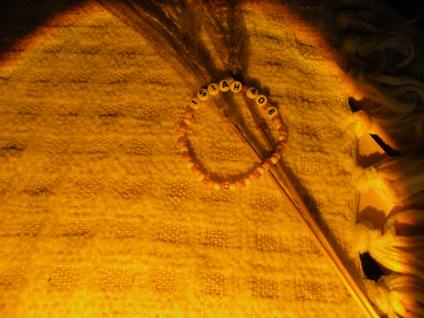 Isaiah 40:8 Beaded Bracelet
