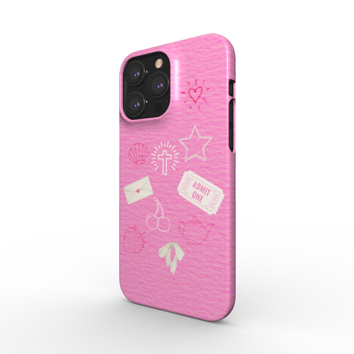 Thin Pink Collage Phone Case