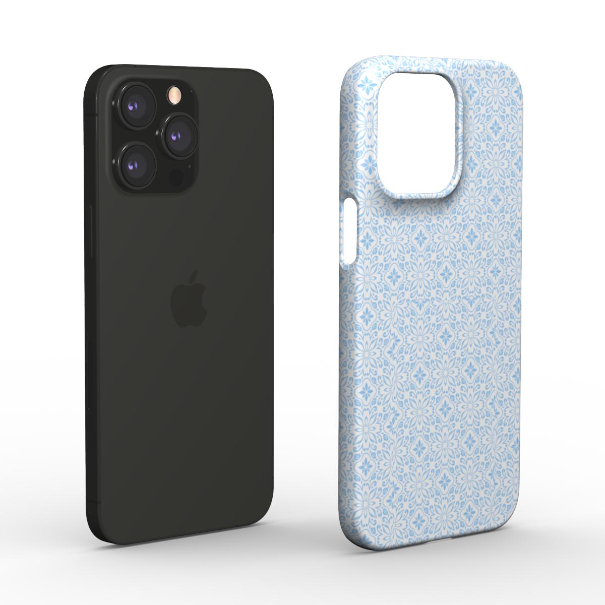 Thin Light Blue Tile Phone Case