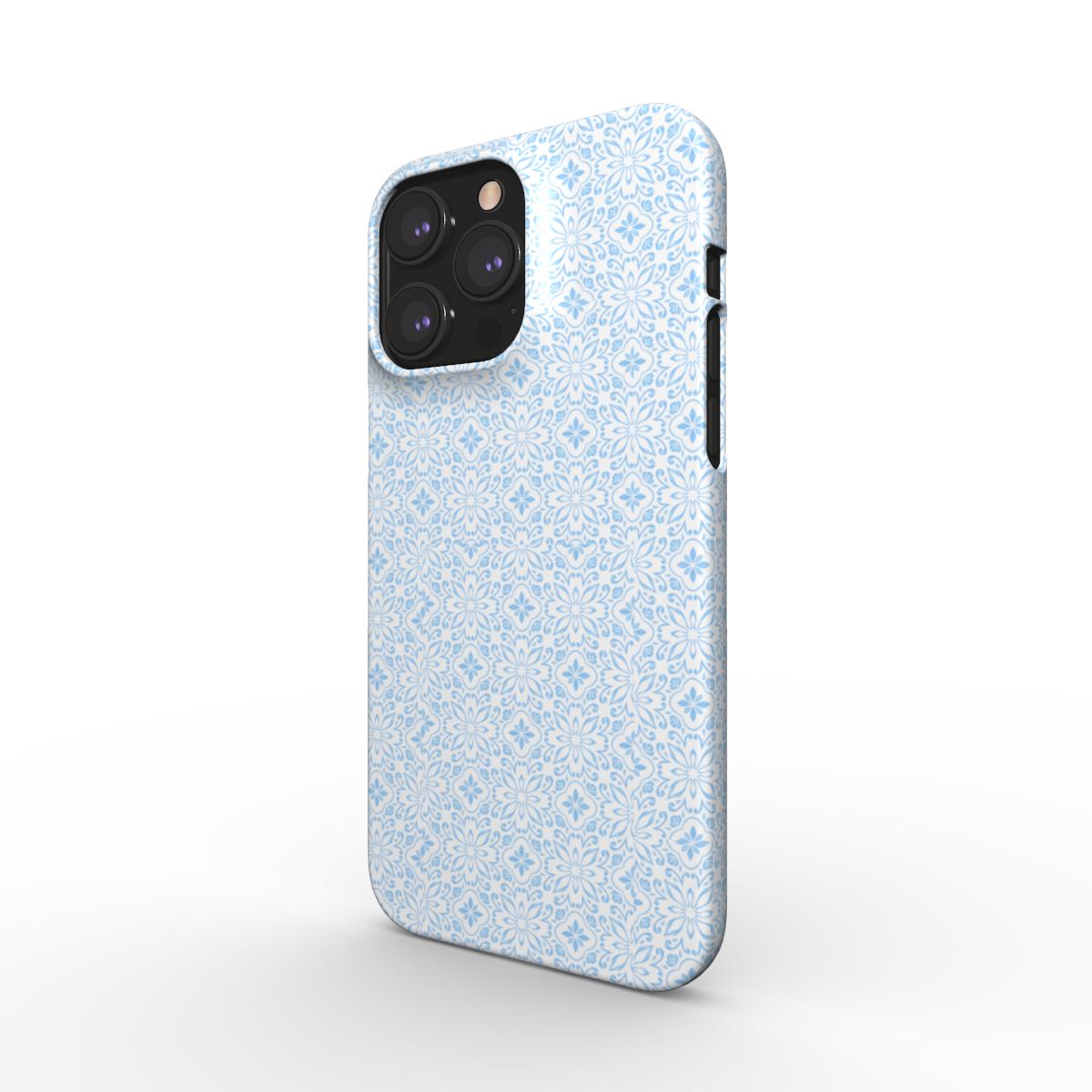 Thin Light Blue Tile Phone Case