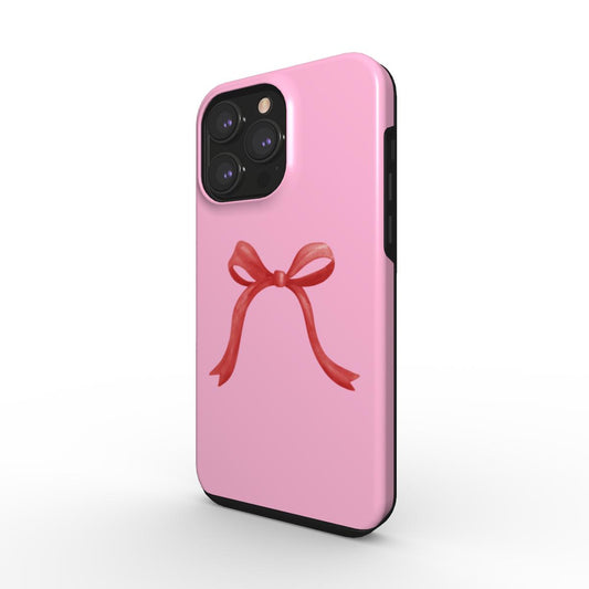 Tough Red Bow Phone Case