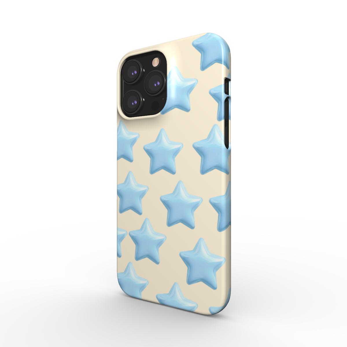 Thin Blue Balloon Star Phone Case