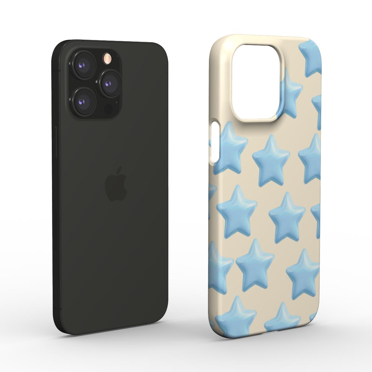 Thin Blue Balloon Star Phone Case