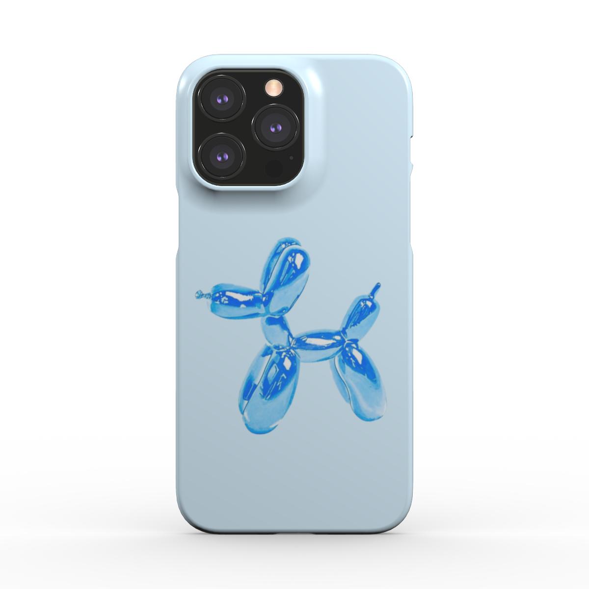 Thin Blue Balloon Dog Phone Case