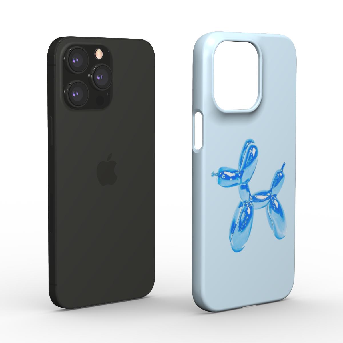 Thin Blue Balloon Dog Phone Case