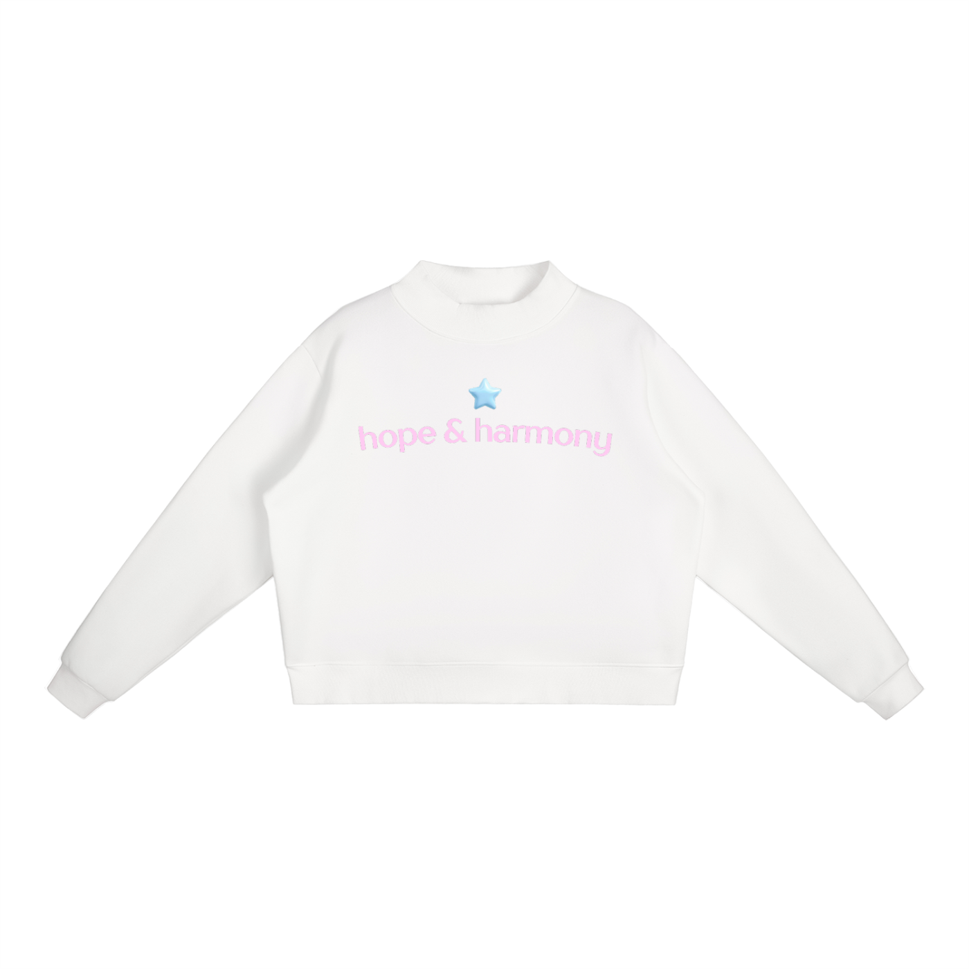 The H&H Star Mock-Neck Crew Sweatshirt