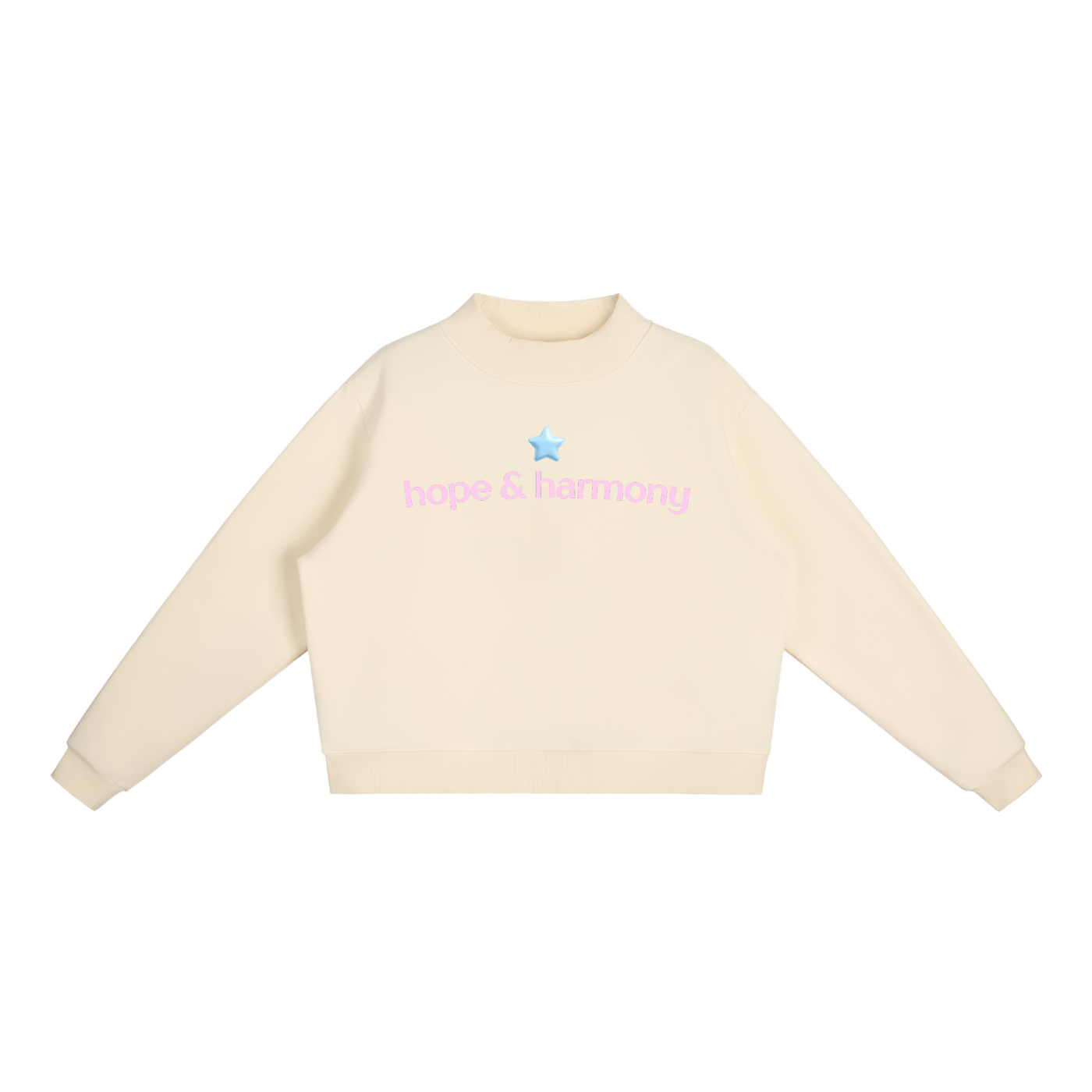 The H&H Star Mock-Neck Crew Sweatshirt
