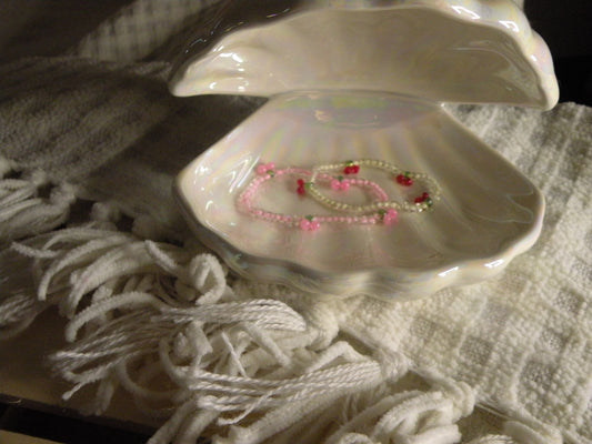 Sweet Cherries Beaded Bracelet